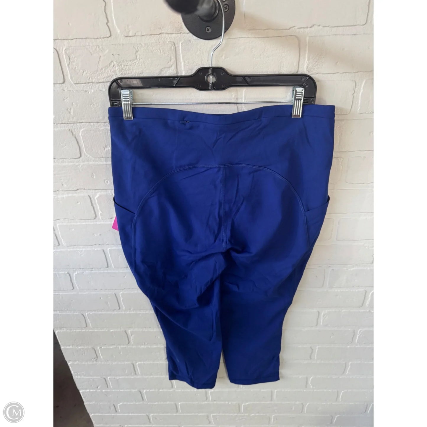 Athletic Capris By Lululemon In Blue & Brown, Size: 12