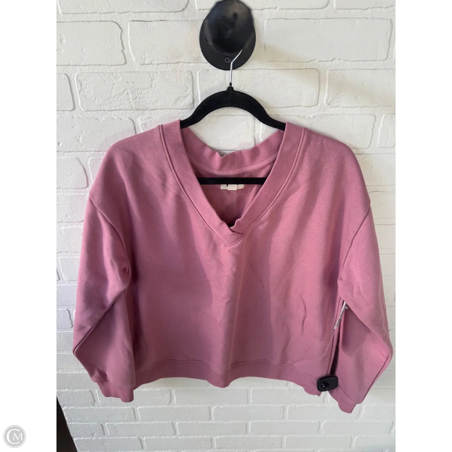 Sweatshirt Crewneck By Pact In Pink, Size: L