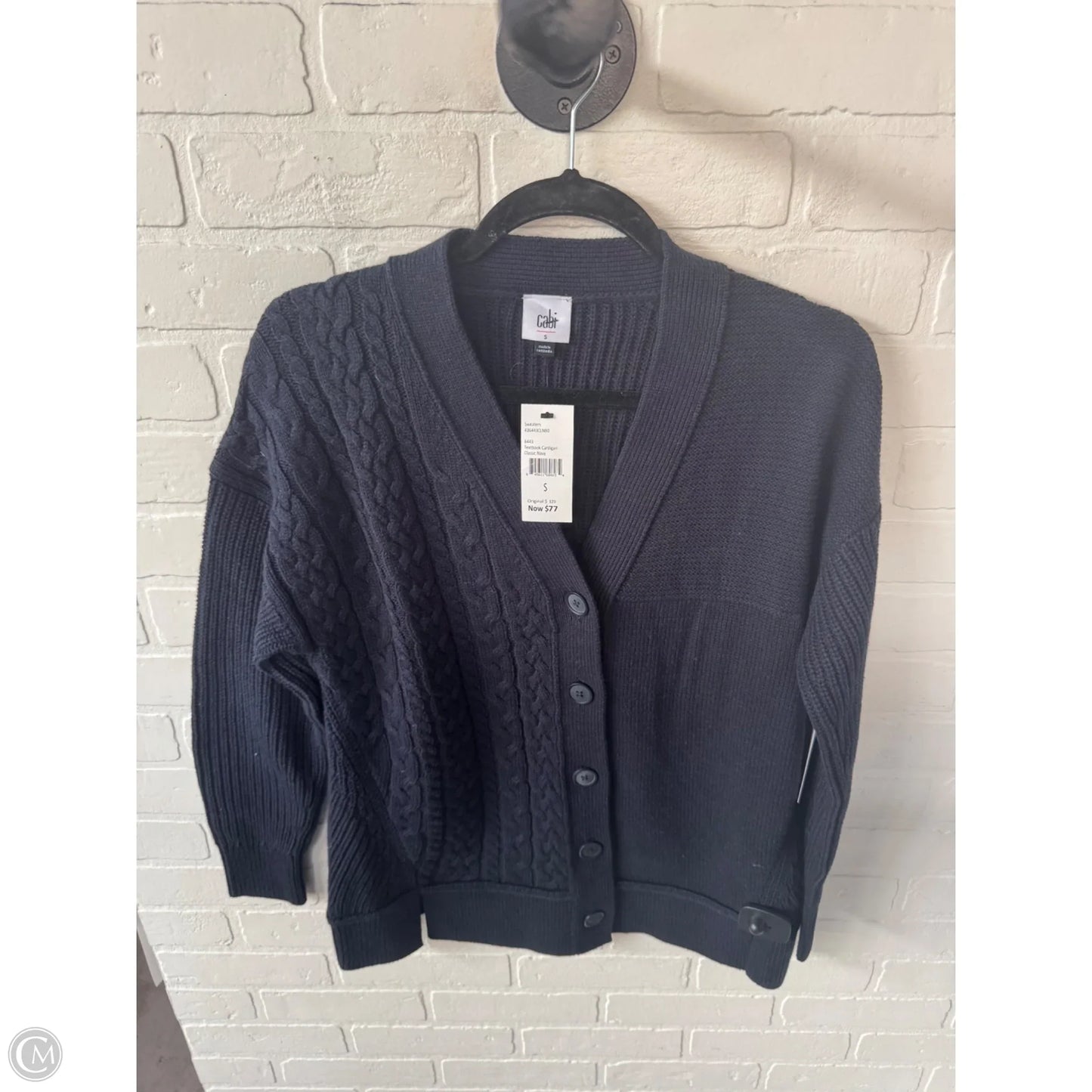 Sweater Cardigan By Cabi In Navy, Size: S