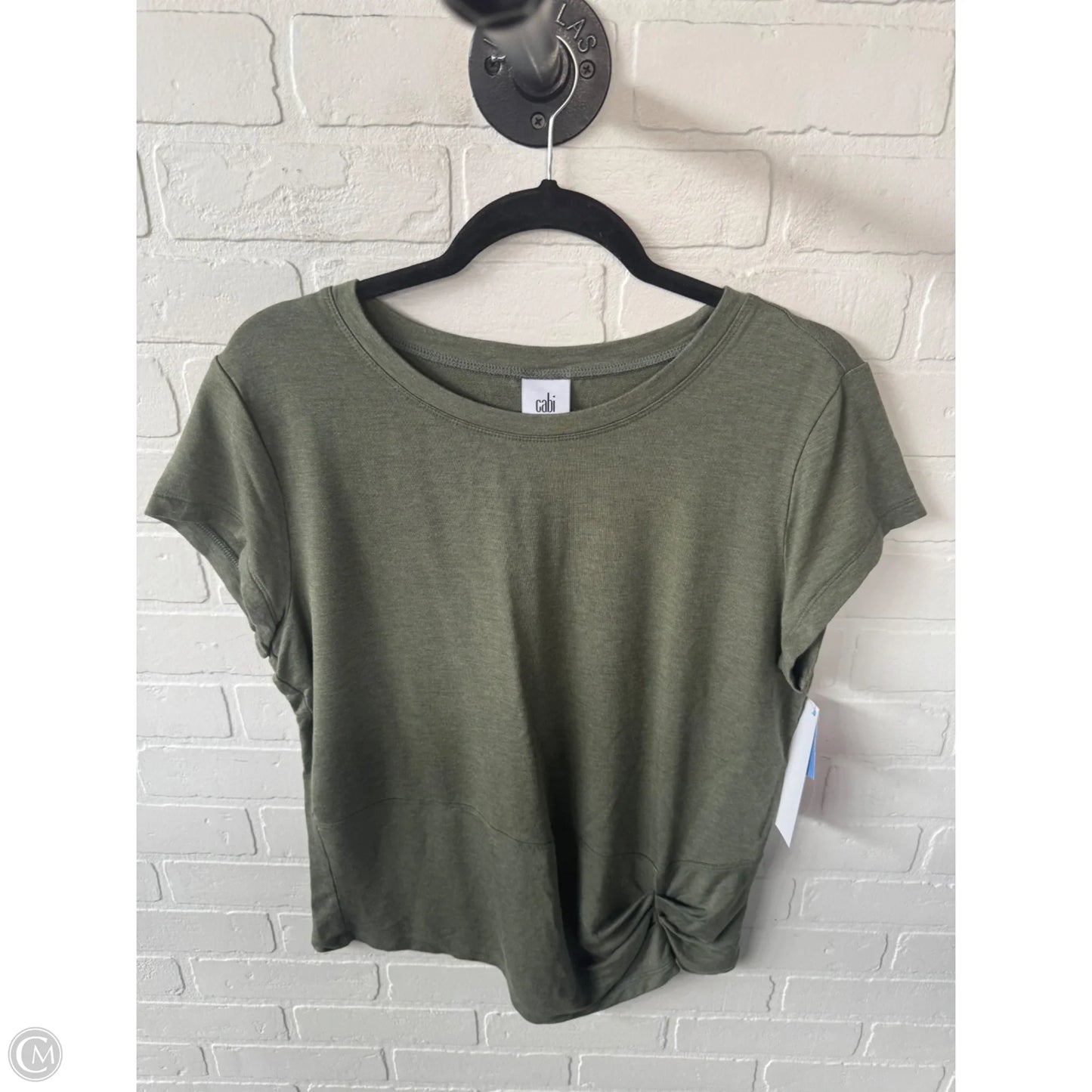 Top Short Sleeve By Cabi In Green, Size: L