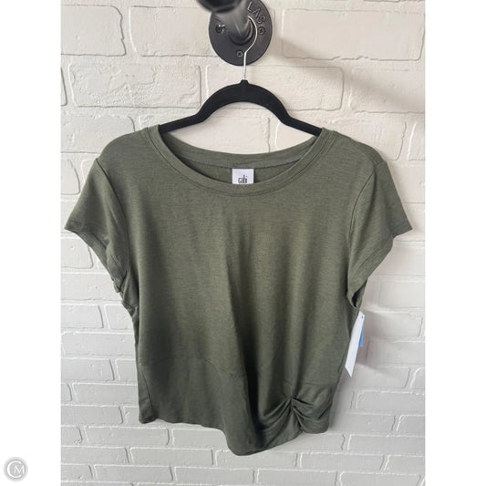 Top Short Sleeve By Cabi In Green, Size: L