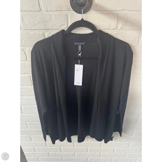 Sweater Cardigan By Eileen Fisher In Black, Size: M