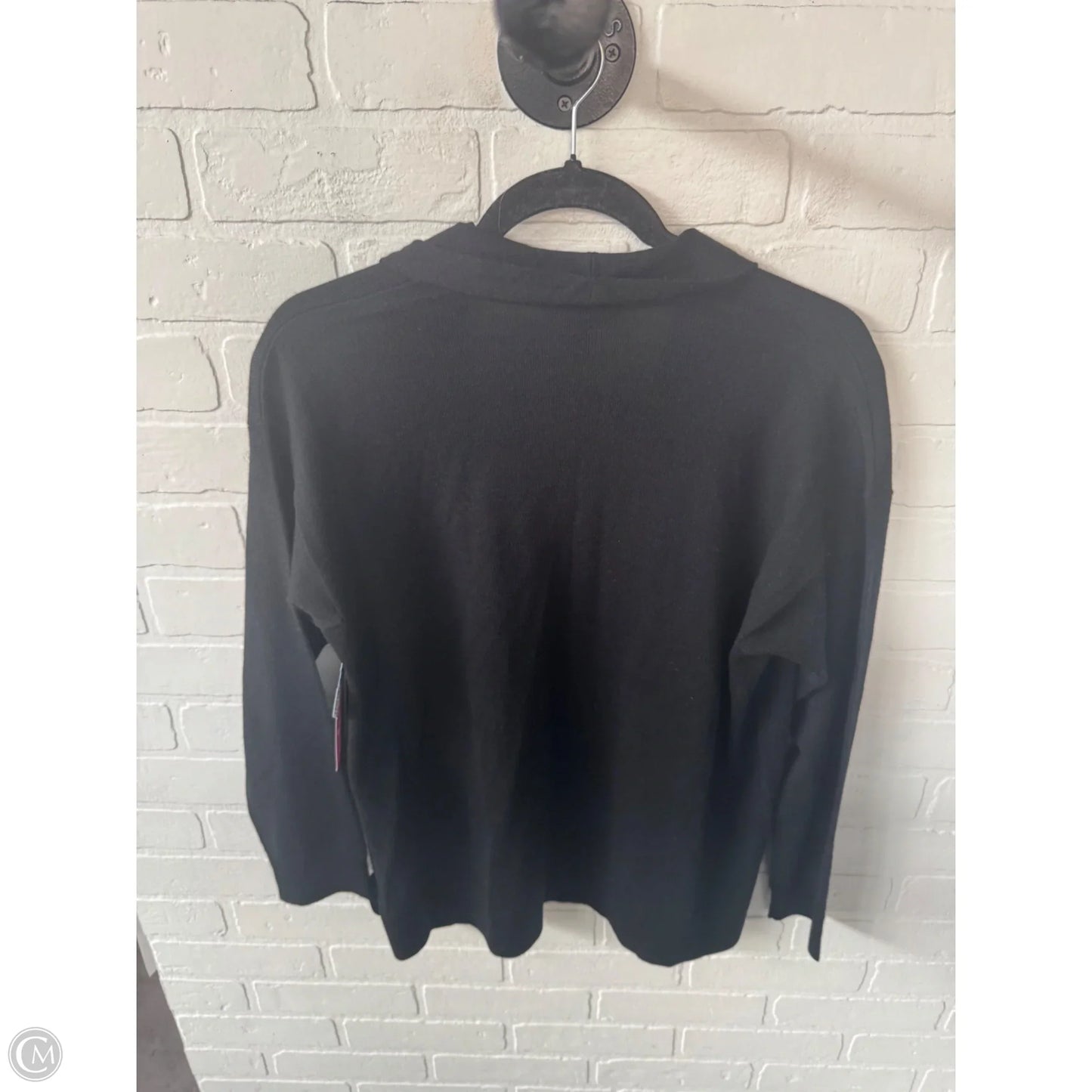 Sweater Cardigan By Eileen Fisher In Black, Size: M