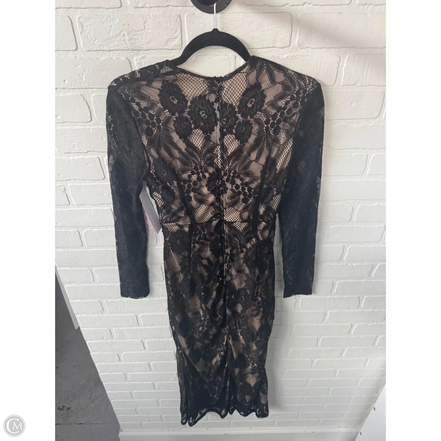 Dress Party Long By Shein In Black & Tan, Size: M