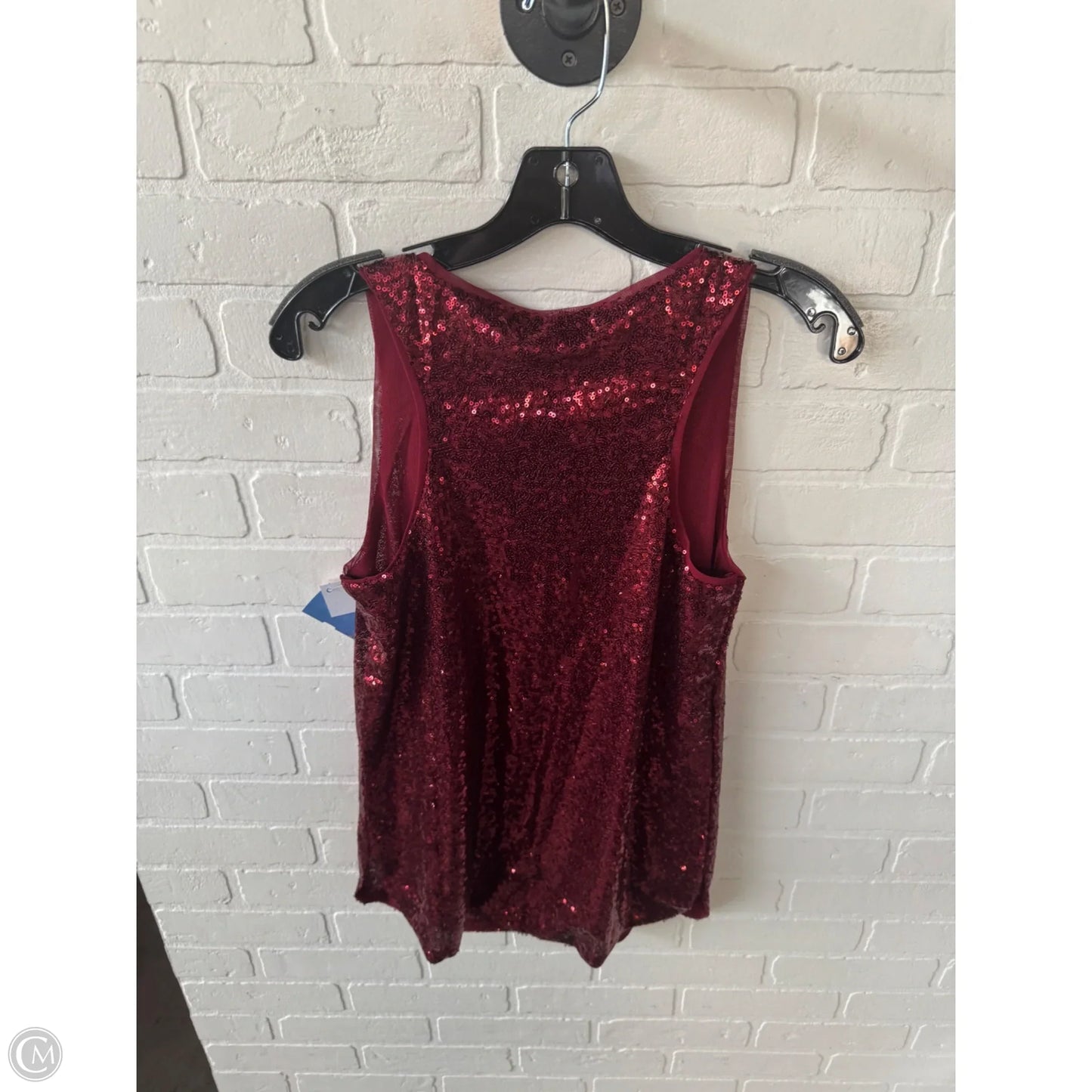 Top Sleeveless By Clothes Mentor In Red, Size: S