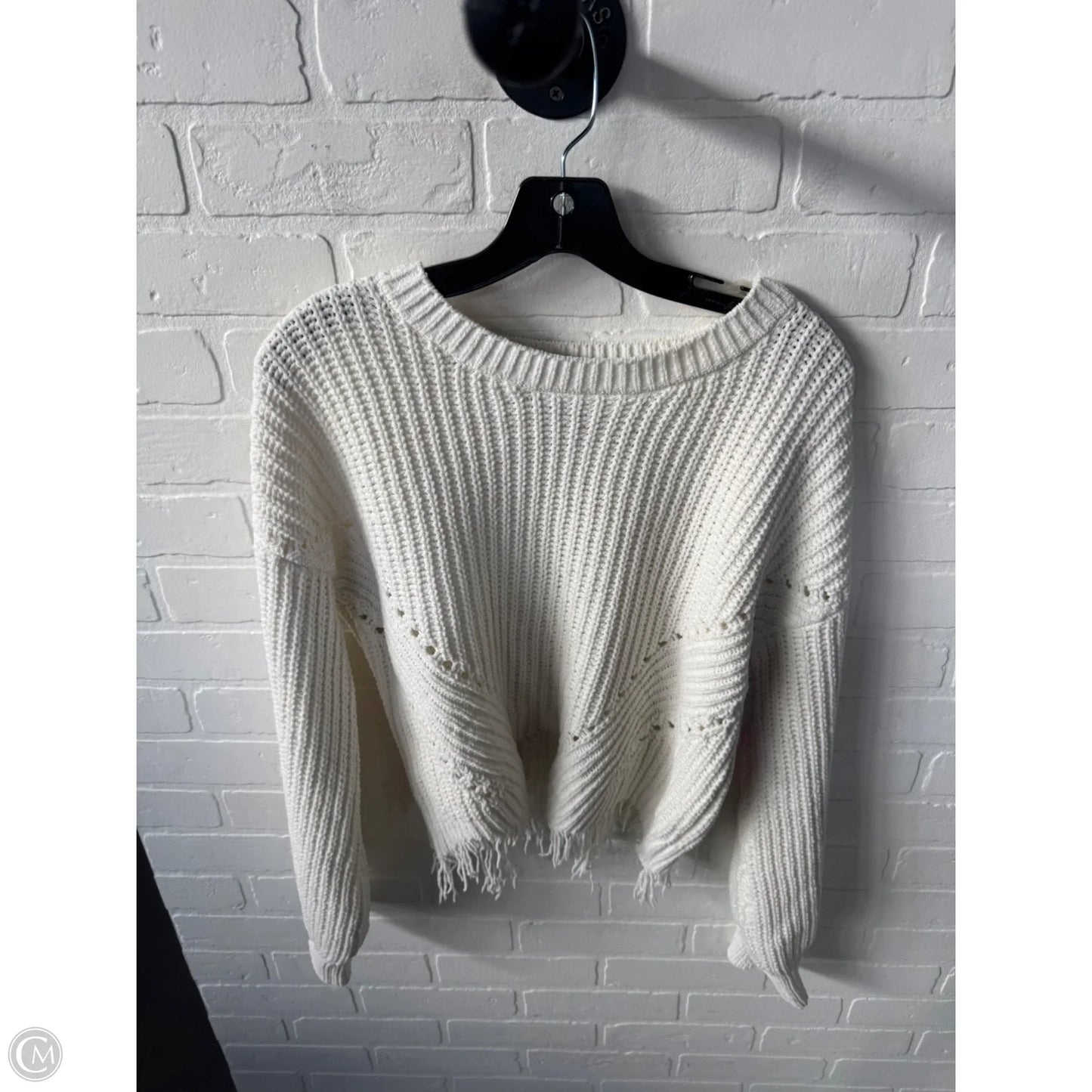Sweater By No Boundaries In Ivory, Size: M