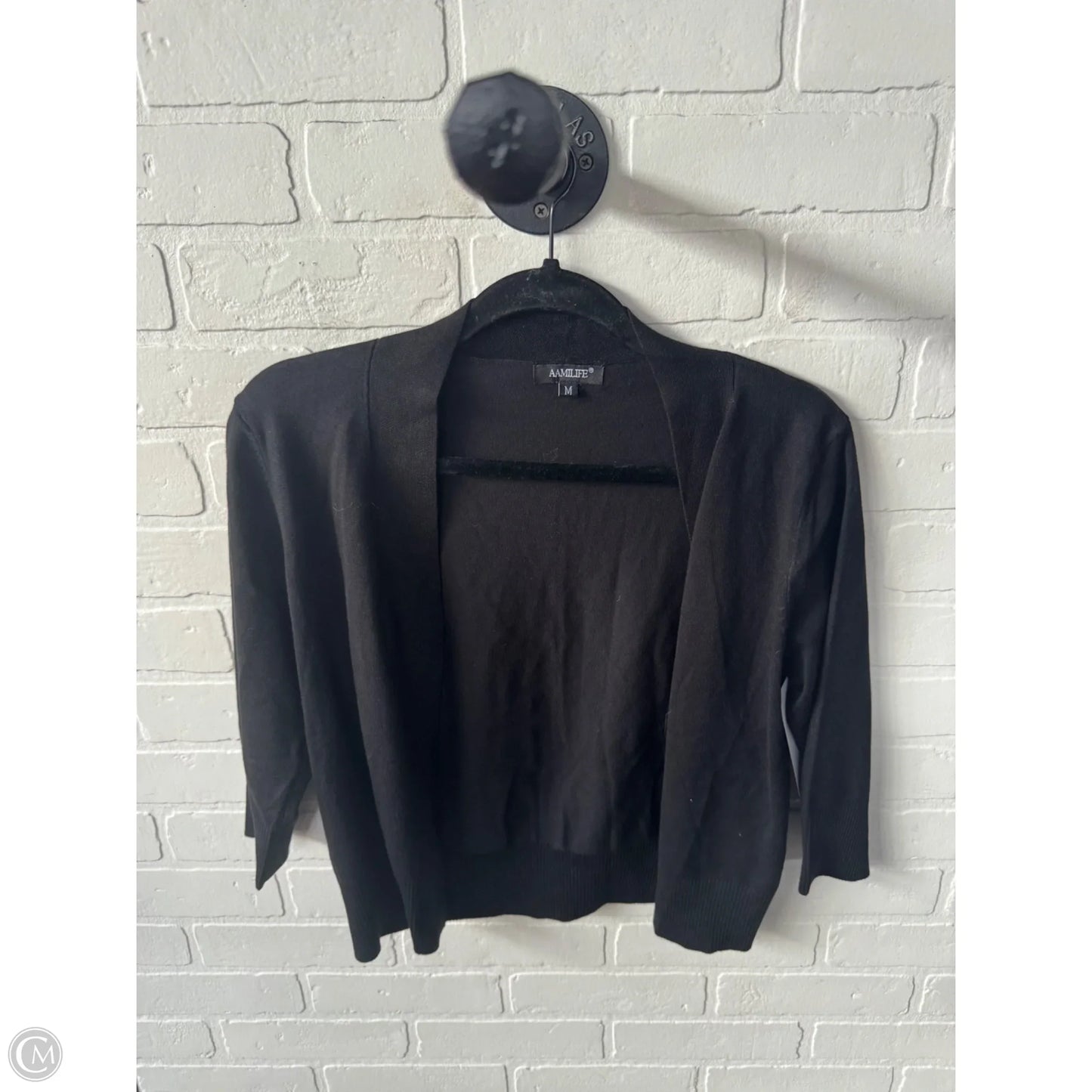 Sweater Cardigan By Cme In Black, Size: M