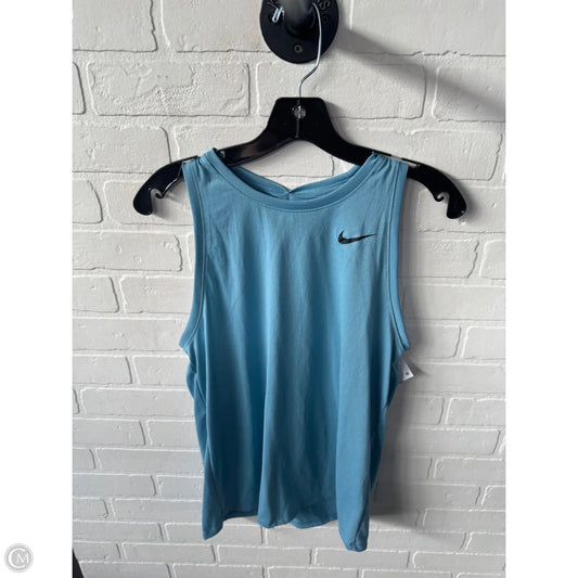 Athletic Tank Top By Nike In Blue, Size: M