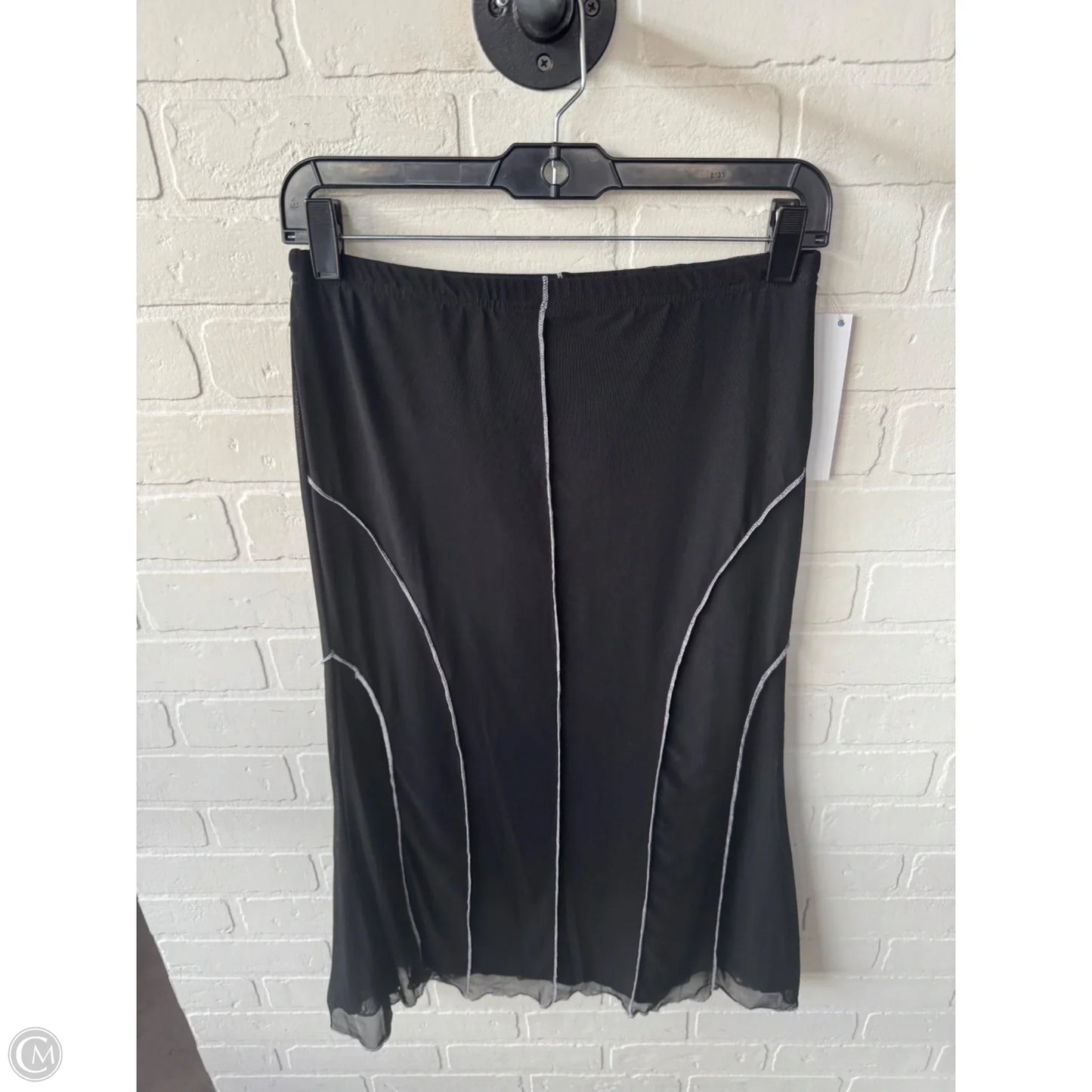 Skirt Midi By Shein In Black & White, Size: 0