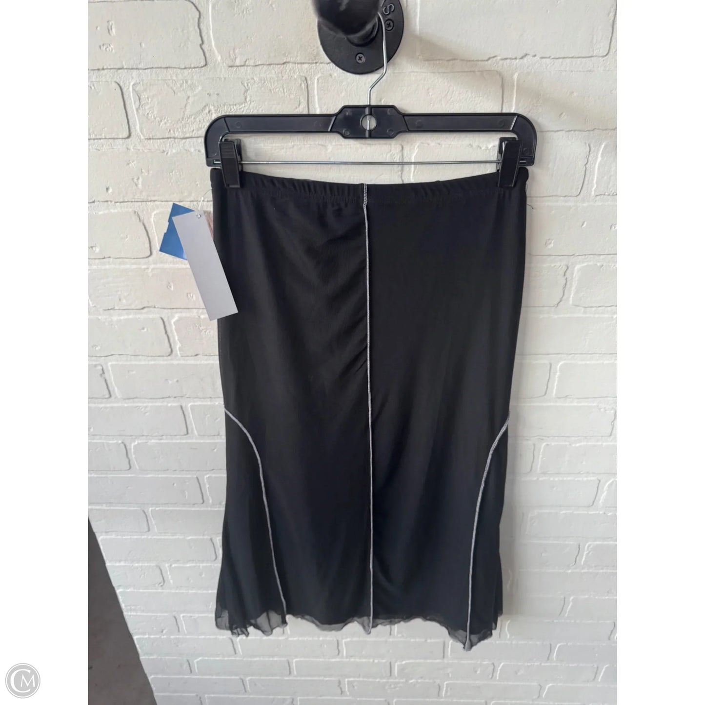 Skirt Midi By Shein In Black & White, Size: 0