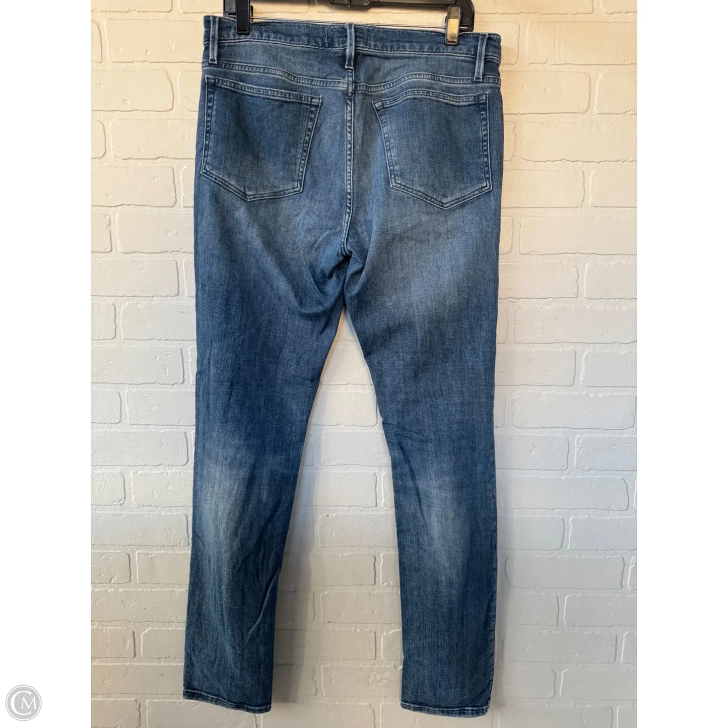 Jeans Skinny By Frame In Blue Denim, Size: 12