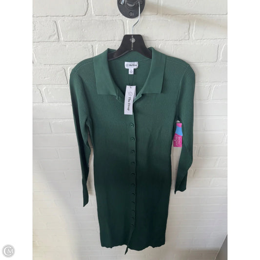 Dress Casual Midi By The Drop In Green, Size: M