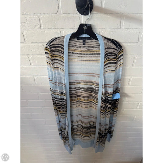 Sweater Cardigan By White House Black Market In Blue & Brown, Size: L