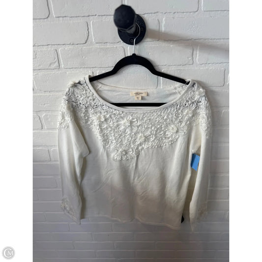Sweater By Cmc In White, Size: L