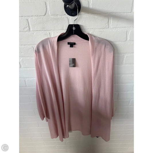 Sweater Cardigan By J. Jill In Pink, Size: L
