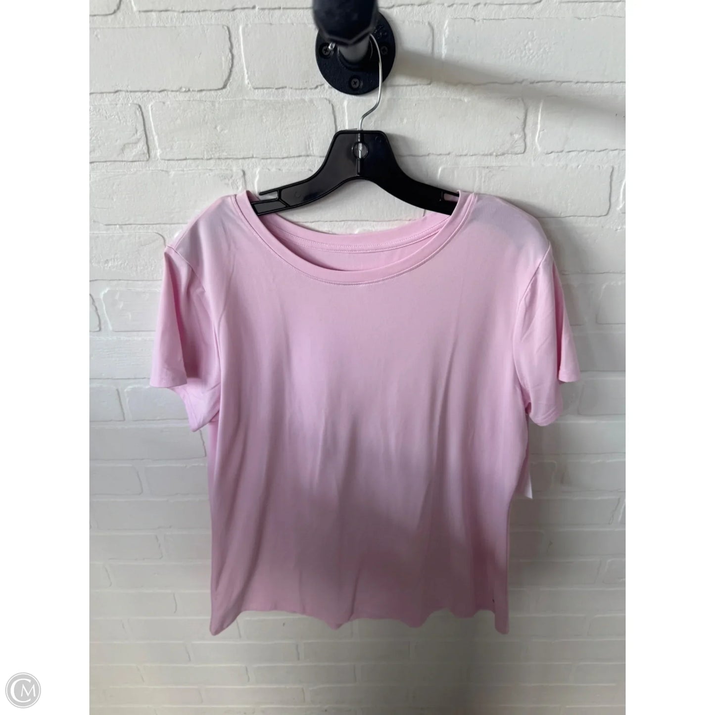 Top Short Sleeve Basic By Amazon Essentials In Pink, Size: L