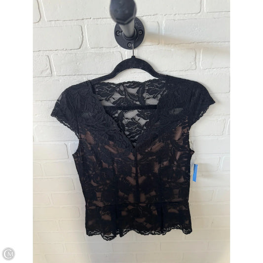 Blouse Sleeveless By White House Black Market In Black & Tan, Size: M