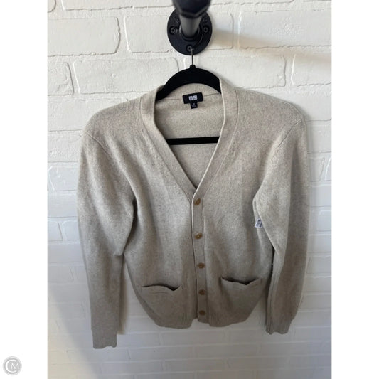 Sweater Cardigan By Uniqlo In Tan, Size: Xs