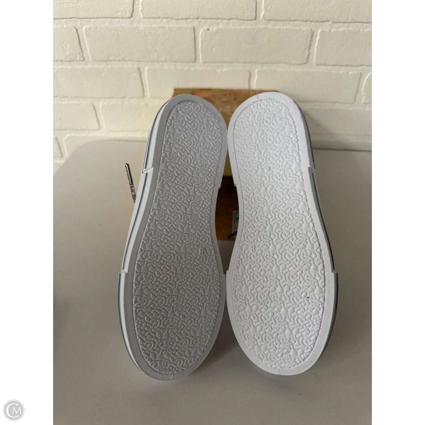 Shoes Sneakers By Very G In Blue & White, Size: 8