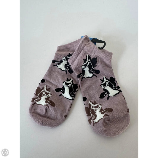 Socks By Clothes Mentor In Brown & White, Size: 0