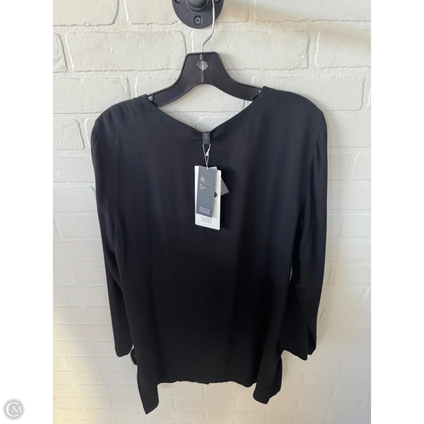 Tunic Long Sleeve By Eileen Fisher In Black, Size: M