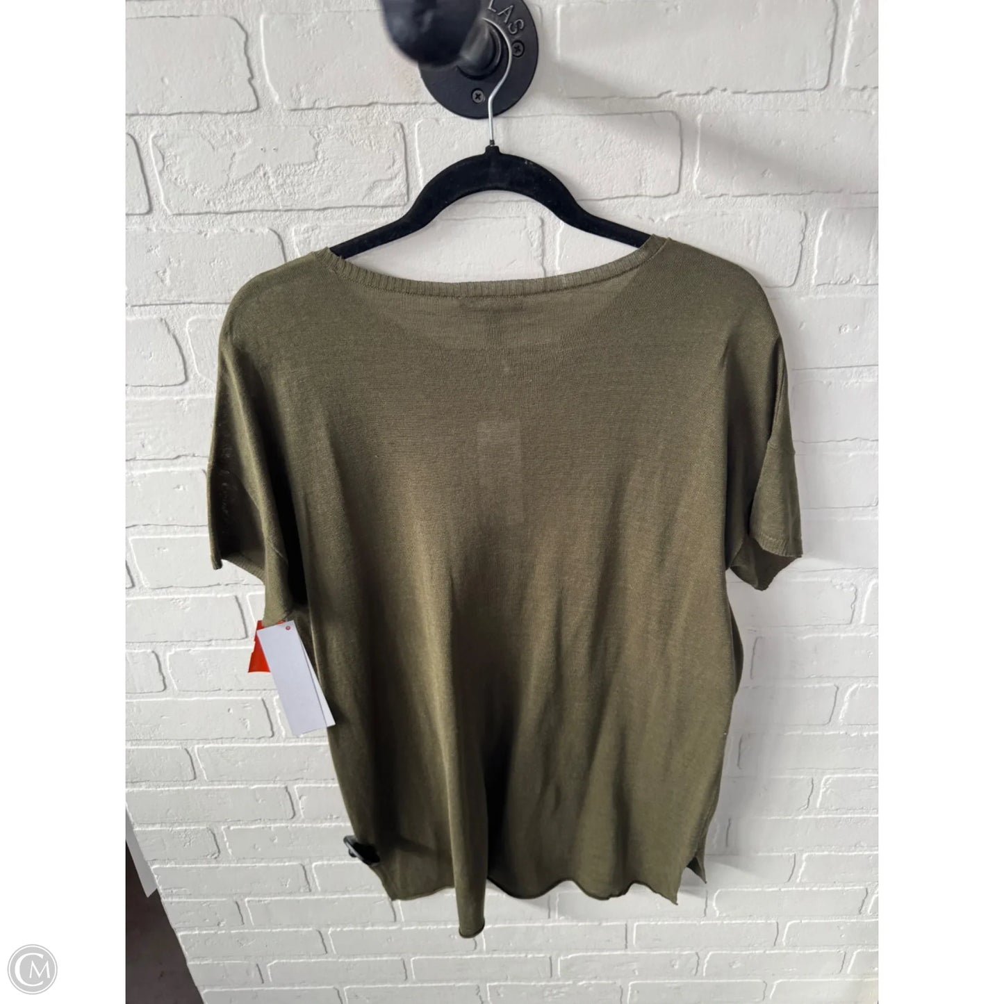 Sweater Short Sleeve By Eileen Fisher In Green, Size: Mp