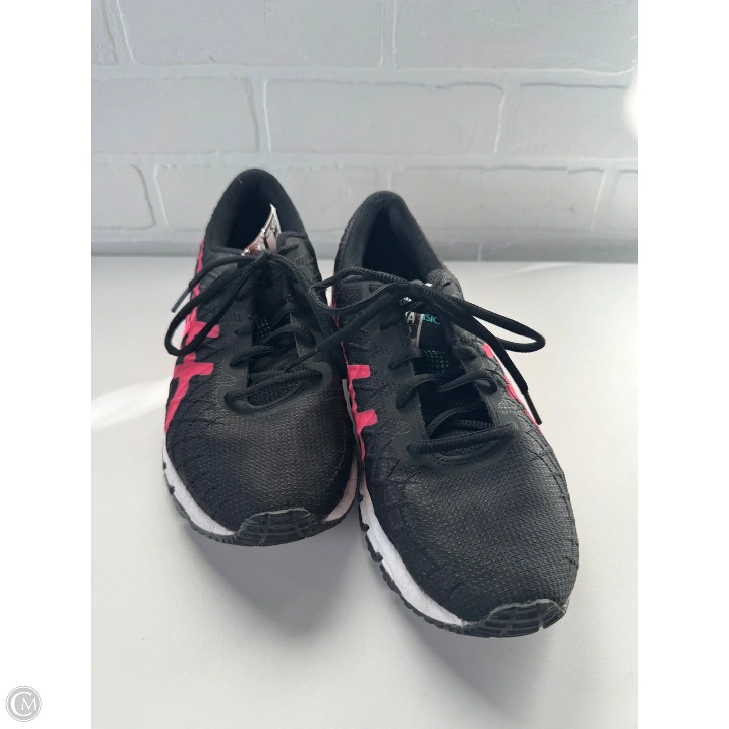 Shoes Athletic By Asics In Black & Pink, Size: 8.5