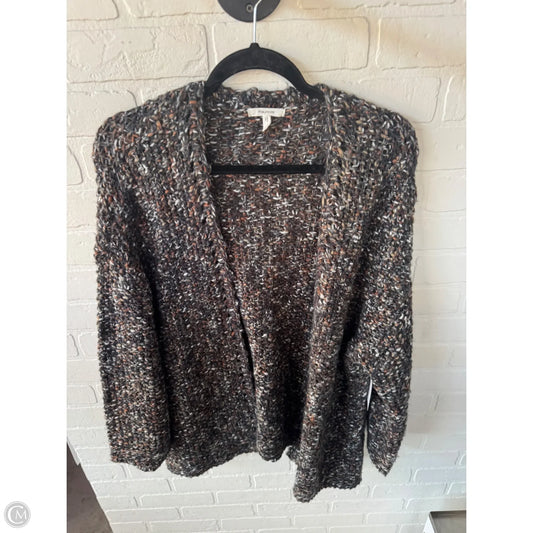 Sweater Cardigan By Maurices In Grey & Tan, Size: L