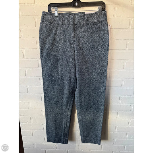 Pants Cropped By Loft In Blue & White, Size: 4l
