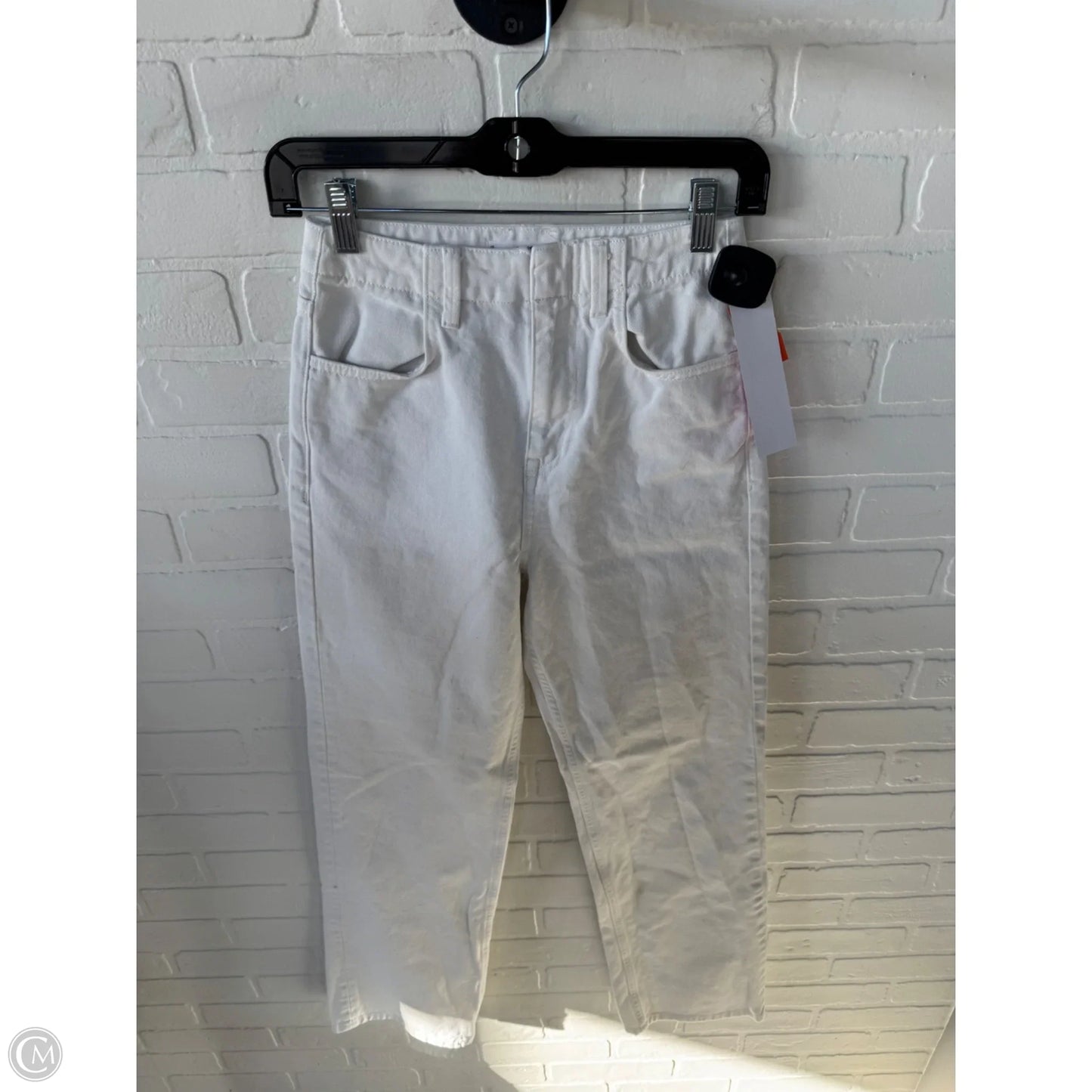 Jeans Wide Leg By Mng In White Denim, Size: 2