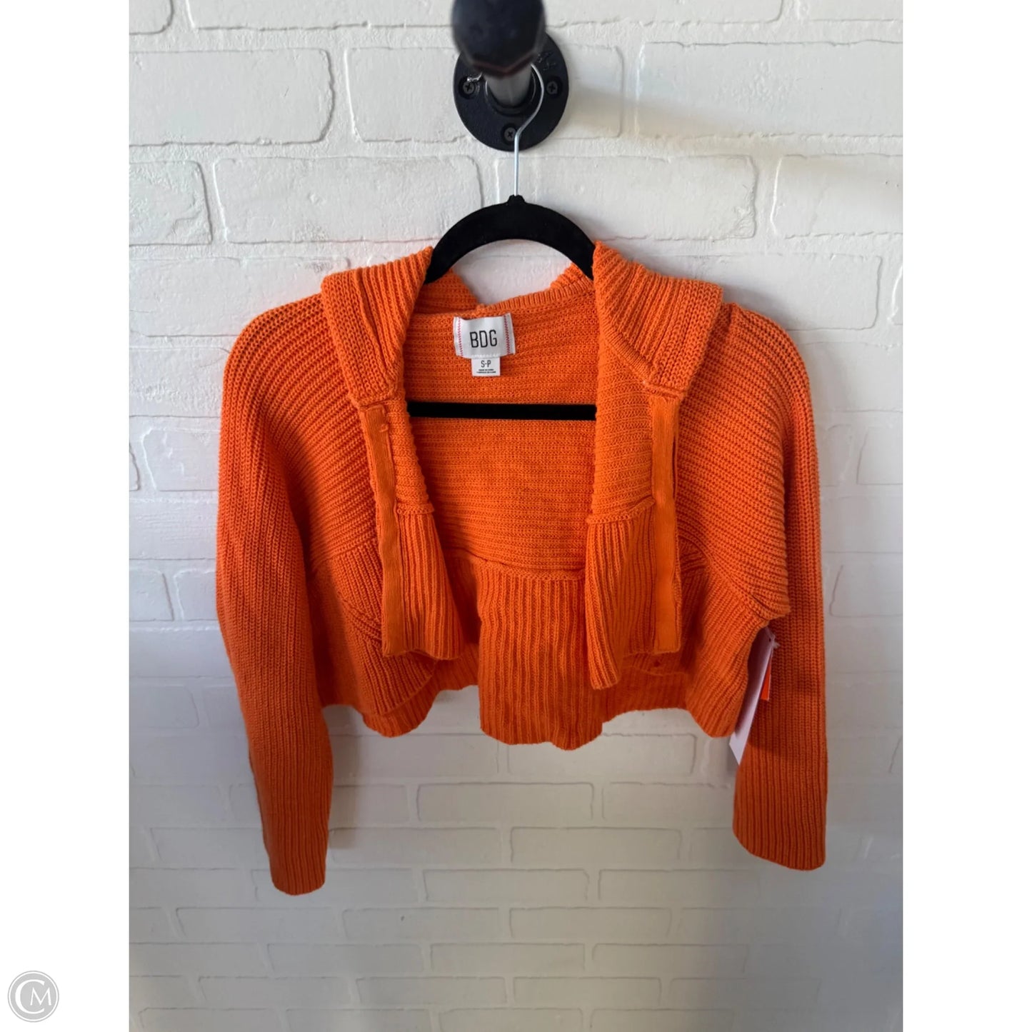 Sweater Cardigan By Bdg In Orange, Size: S