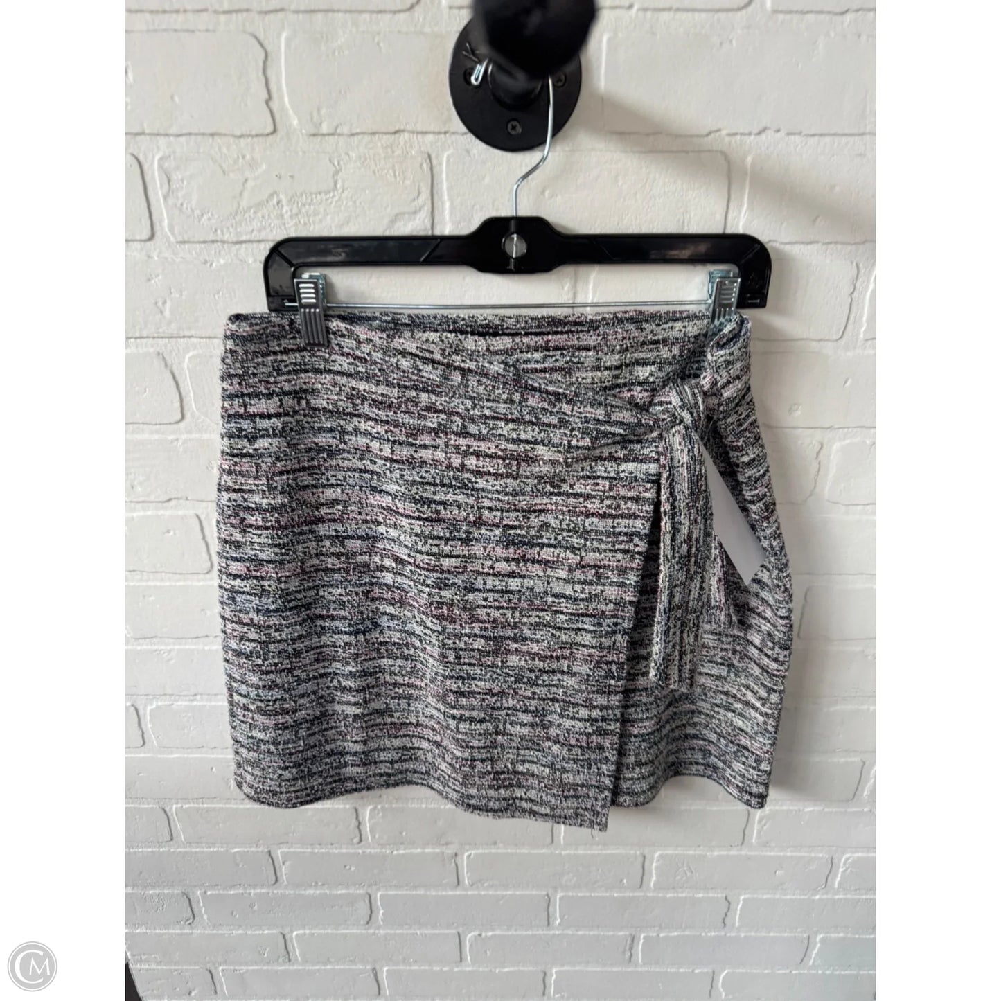 Skirt Mini & Short By Loft In Black & White, Size: 8