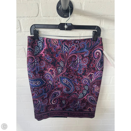 Skirt Mini & Short By Talbots In Paisley Print, Size: 4