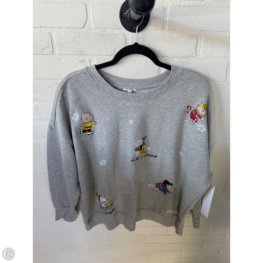 Sweatshirt Collar By Maurices In Grey, Size: 1x