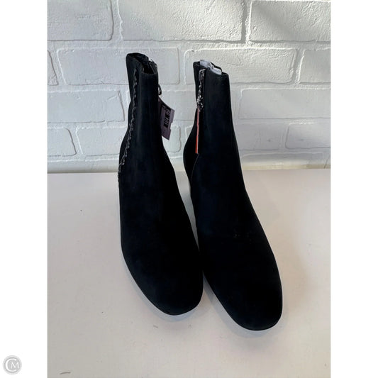 Boots Ankle Heels By Earth In Black, Size: 9.5