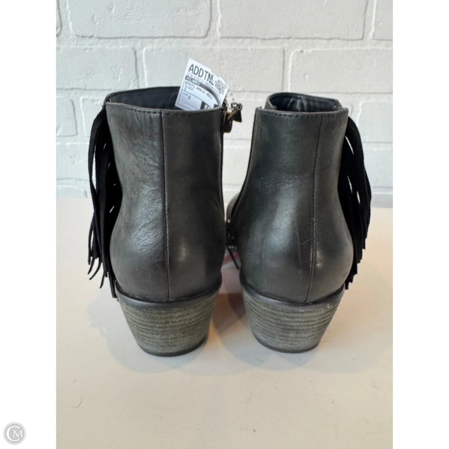 Boots Ankle Heels By Clarks In Black, Size: 8