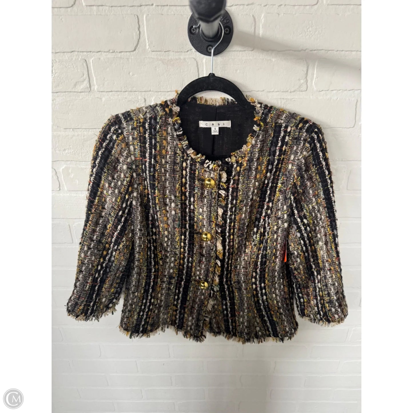 Blazer By Cabi In Black & Gold, Size: S