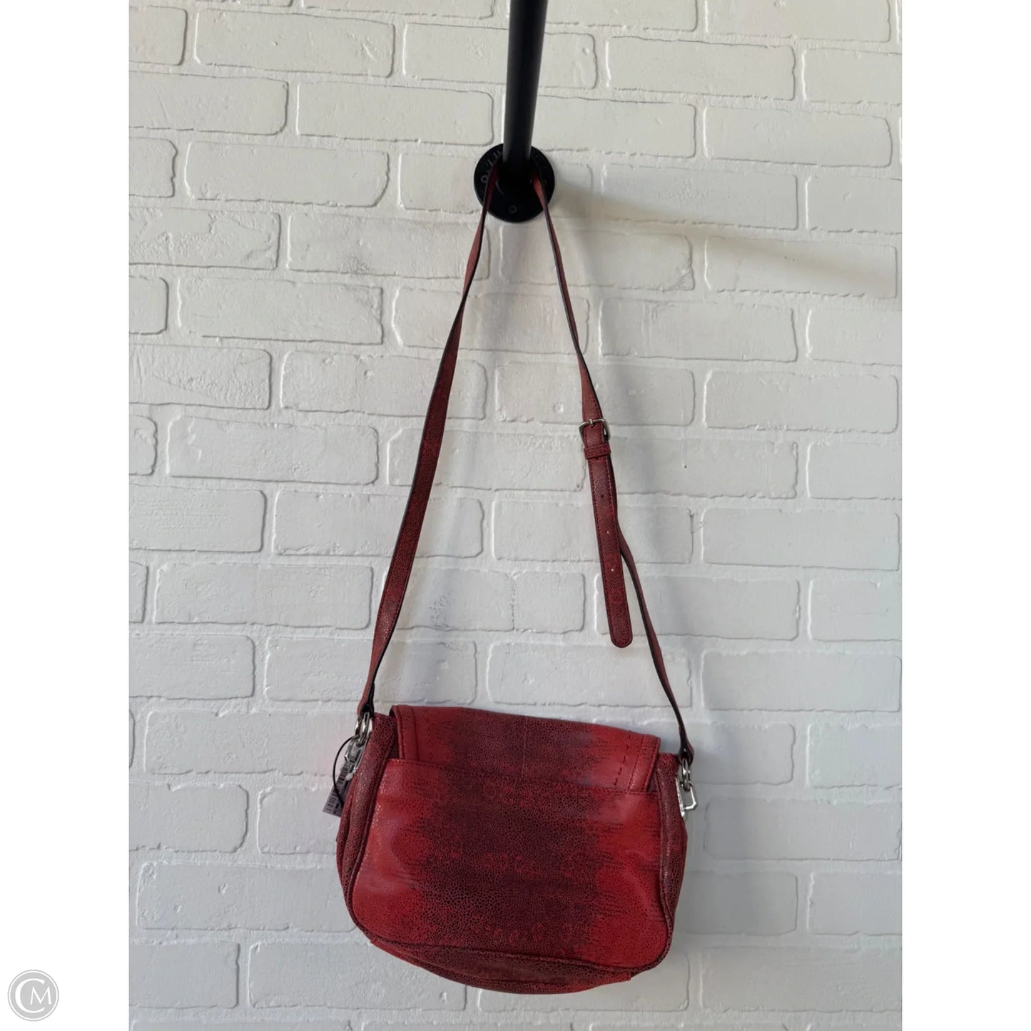 Crossbody Leather By B. Makowsky, Size: Large