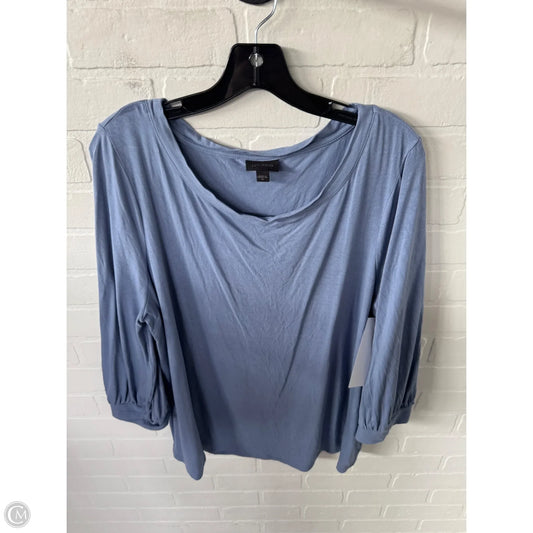Top 3/4 Sleeve By J. Jill In Blue, Size: Xl
