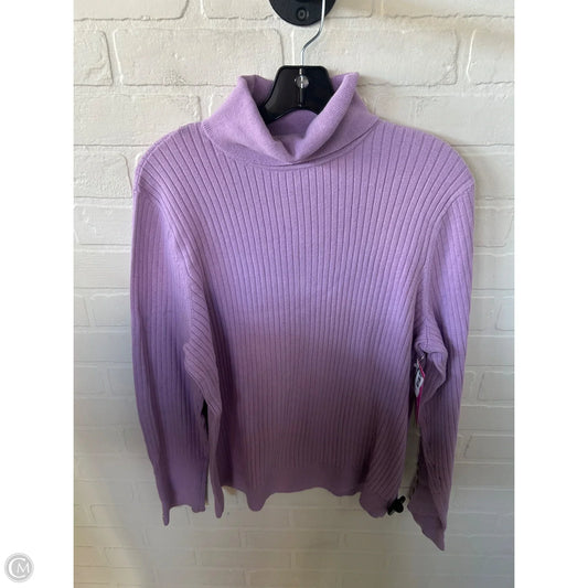 Sweater By Talbots In Purple, Size: Xl
