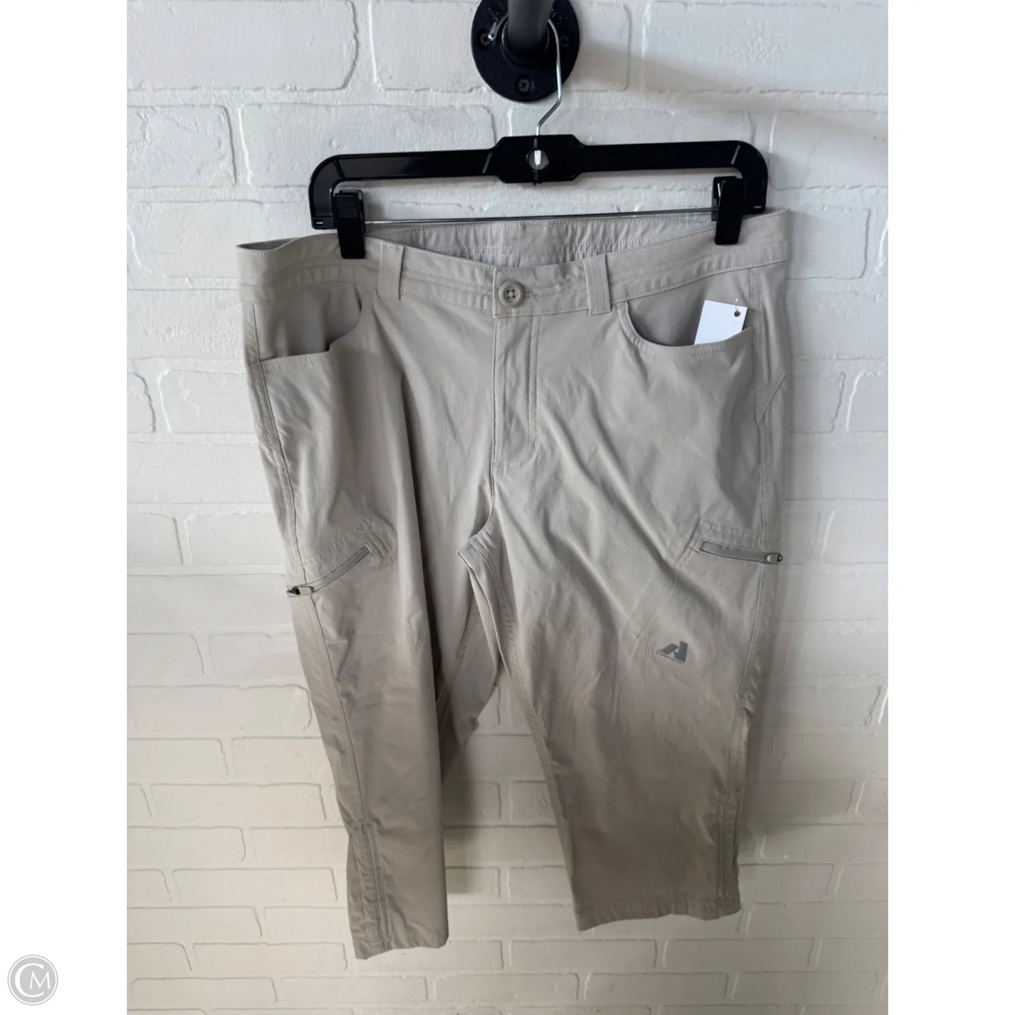 Athletic Capris By Eddie Bauer In Tan, Size: 12