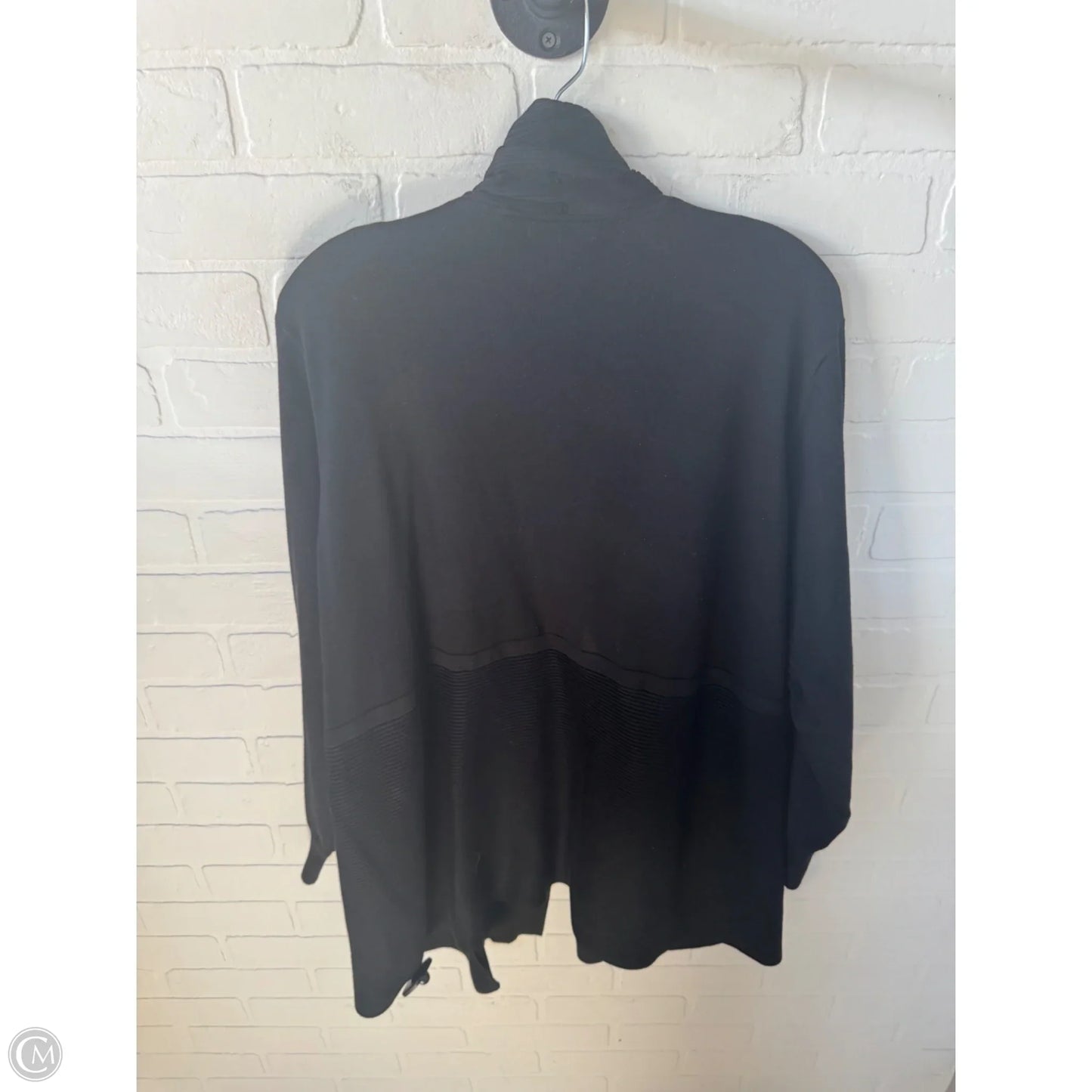 Sweater Cardigan By Chelsea And Theodore In Black, Size: 2x