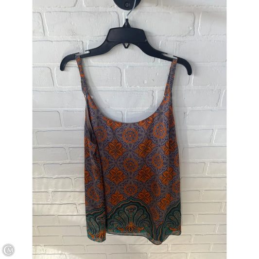 Blouse Sleeveless By Cabi In Grey & Orange, Size: M