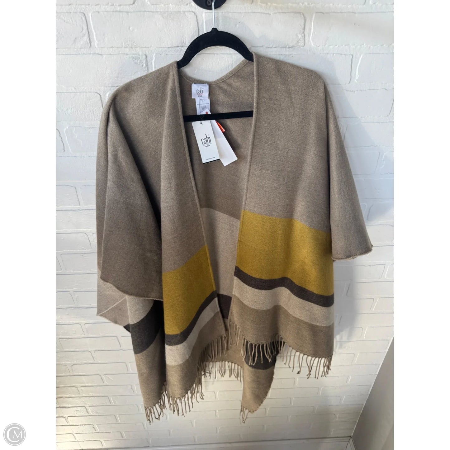 Shawl By Cabi In Brown & Yellow, Size: S