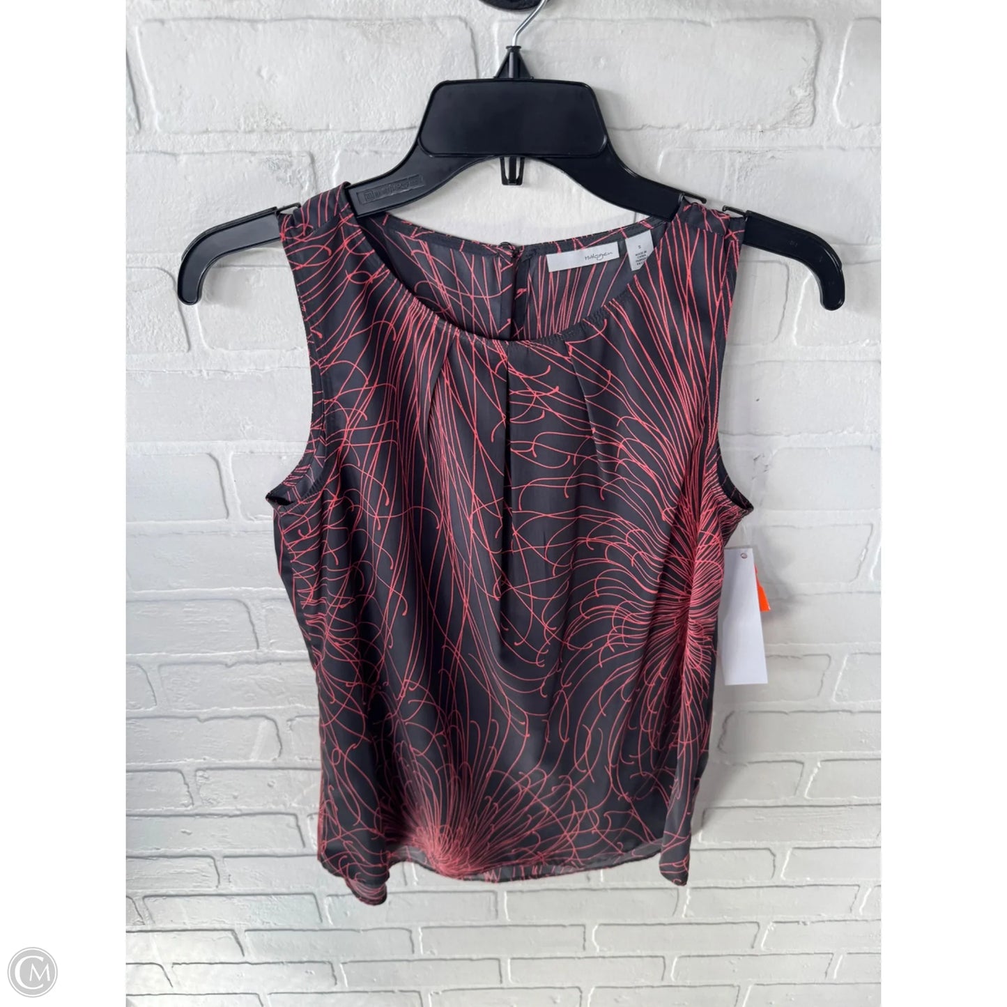 Blouse Sleeveless By Halogen In Grey & Pink, Size: S