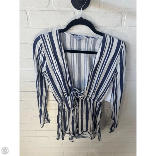 Romper By Tobi In Blue & White, Size: Xs