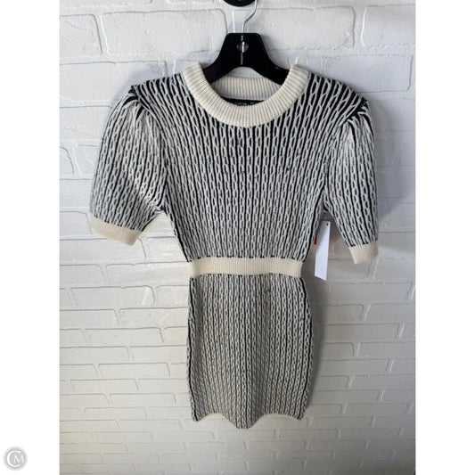 Dress Sweater By Shein In Black & Cream, Size: M