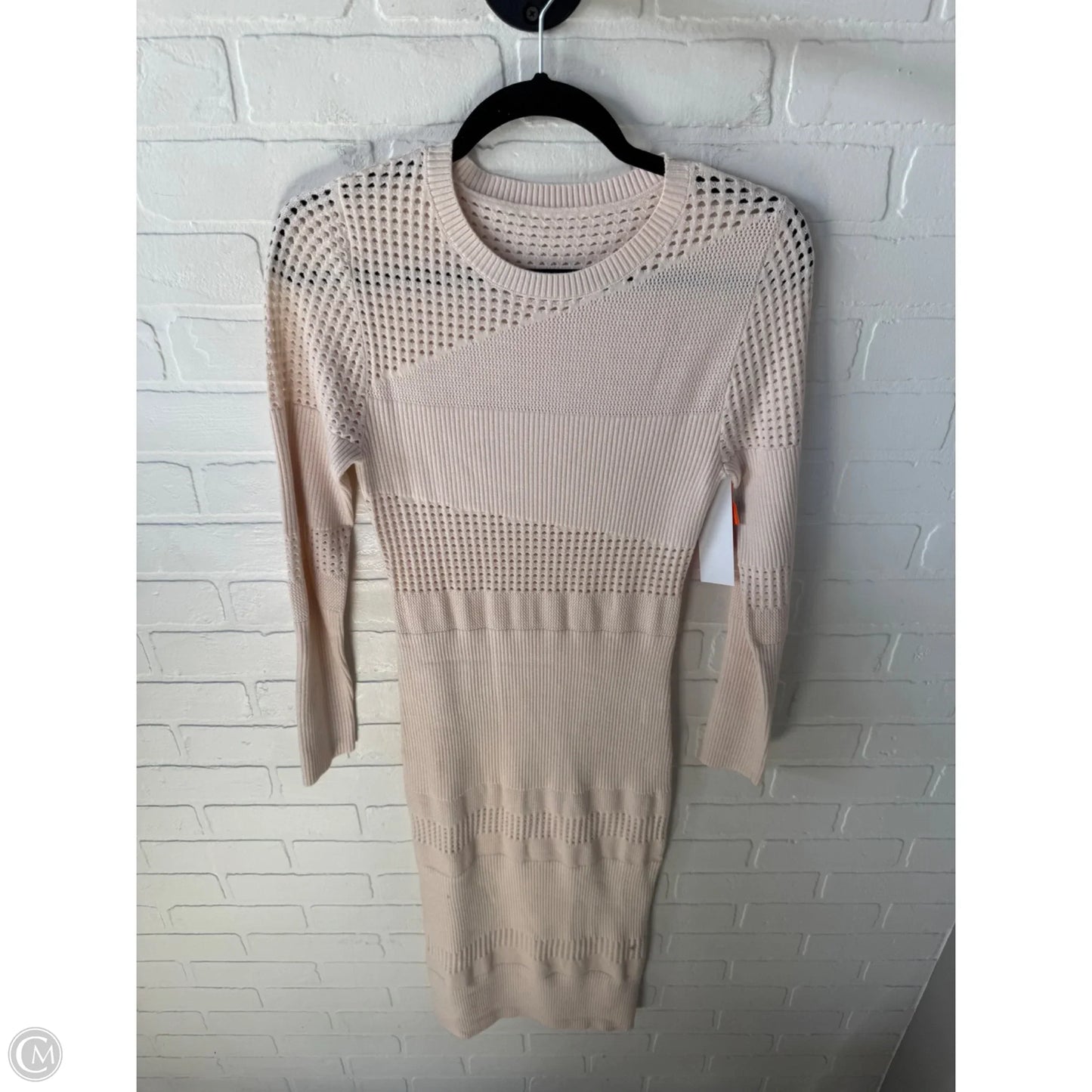 Dress Sweater By Shein In Cream, Size: M