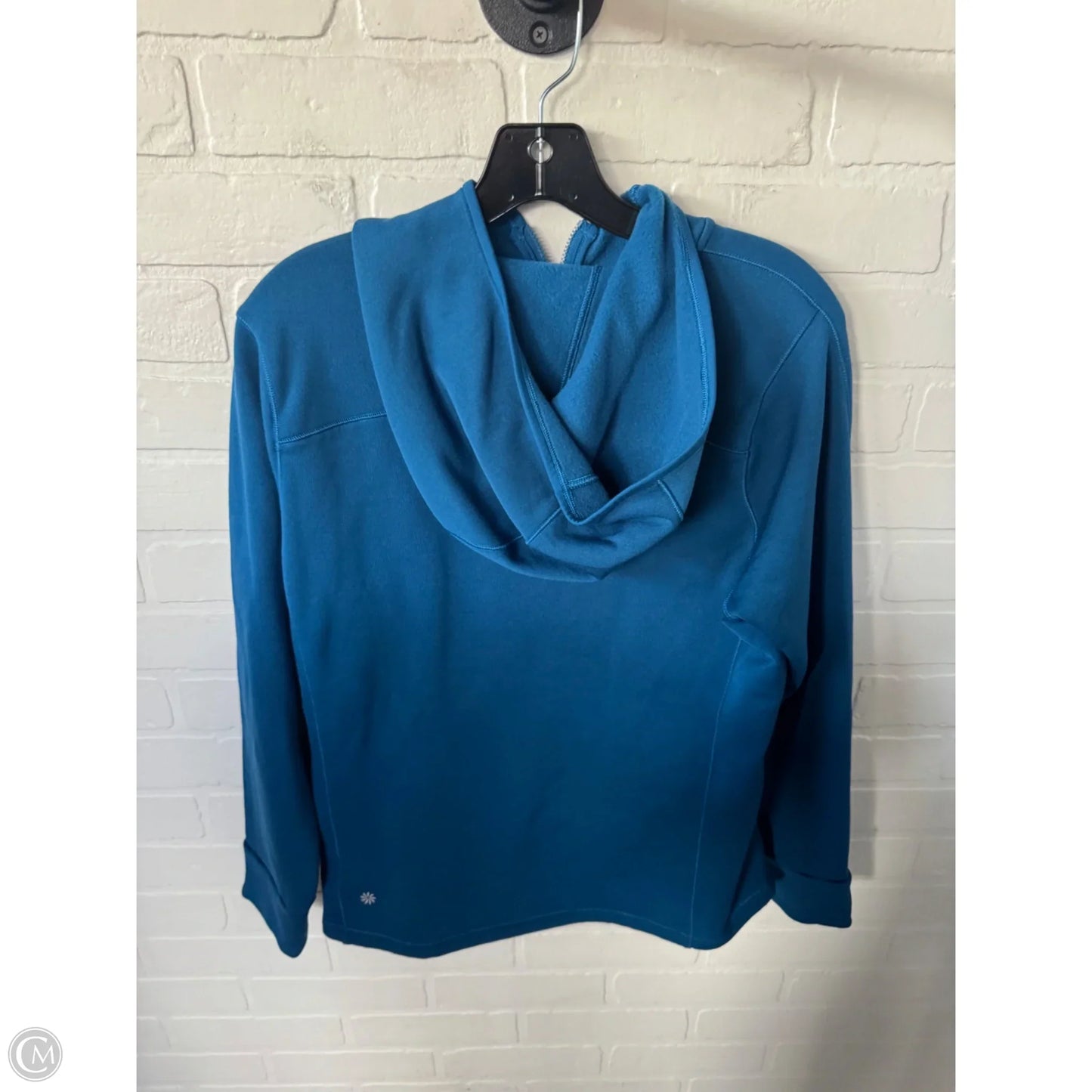 Athletic Sweatshirt Hoodie By Athleta In Blue, Size: L