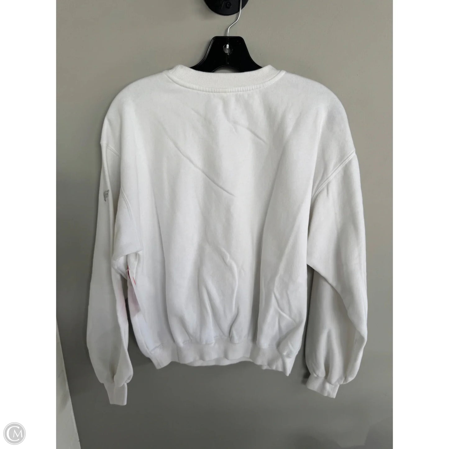 Athletic Sweatshirt Crewneck By Fabletics In White, Size: S